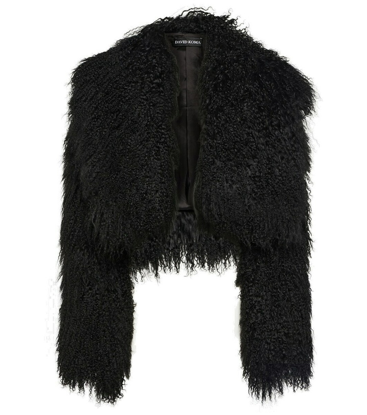 Photo: David Koma Shearling jacket