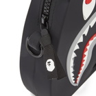 A Bathing Ape Men's Bape Shark Silicon Shoulder Bag in Black 