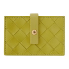 Bottega Veneta Green Intrecciato Small Card Holder