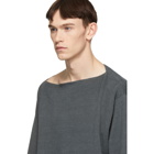 Haider Ackermann Grey Knit Pulau Boatneck Sweater