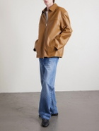CELINE - Leather Jacket - Brown