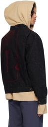 Glass Cypress Black Embroidered Jacket