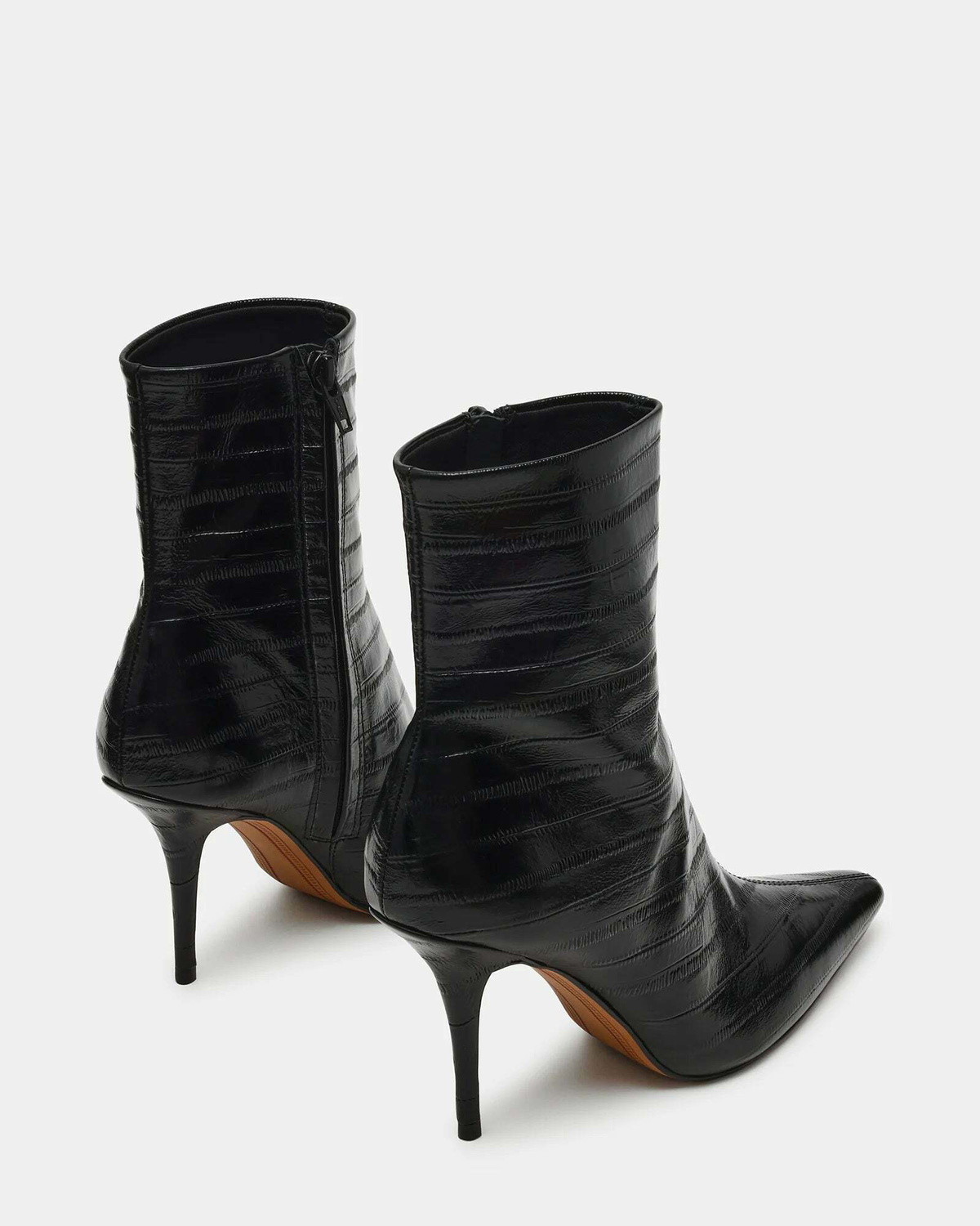 Steve Madden Heleena Booties in Black Exotic