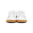 Loewe White and Tan Soft Sneakers