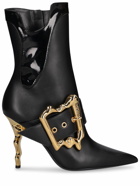 MOSCHINO - 105mm Leather Ankle Boots