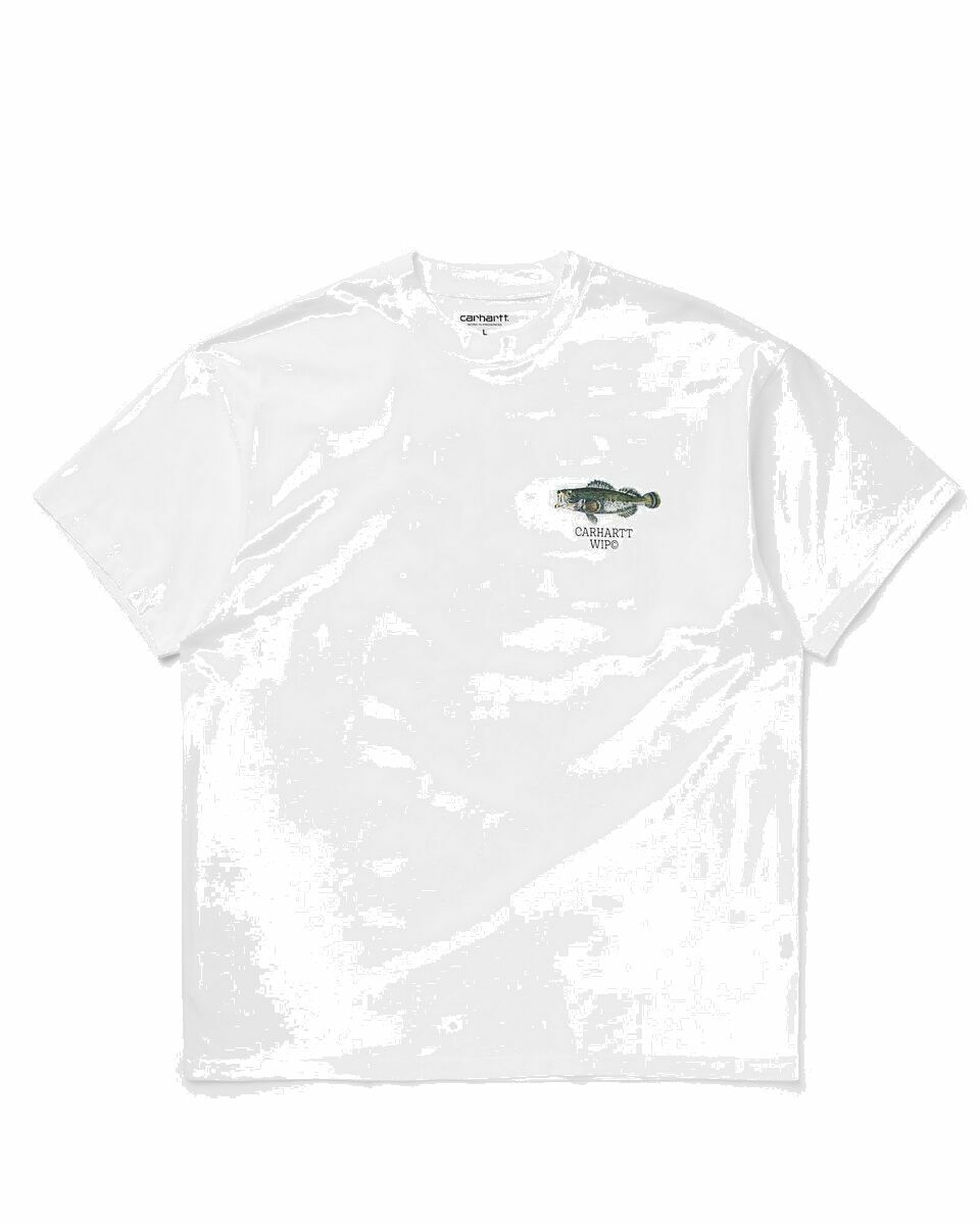 Photo: Carhartt Wip S/S Fish Tee White - Mens - Shortsleeves