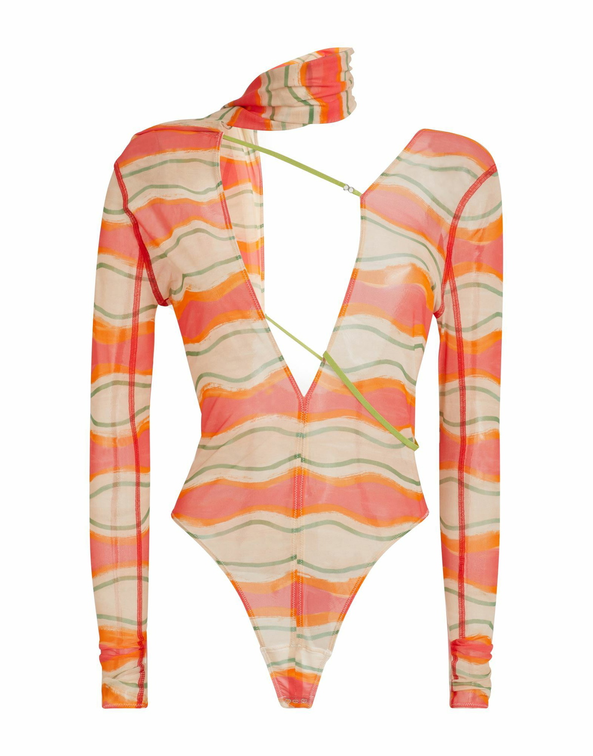 Jacquemus Womens Bodysuit in Beige