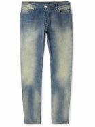 Balmain - Slim-Fit Stonewashed Jeans - Blue