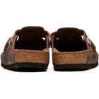 Birkenstock Brown Regular Boston Oiled Leather Slip-on Loafers