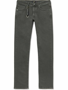 Incotex - Slim-Fit Stretch-Cotton Gabardine Chinos - Green