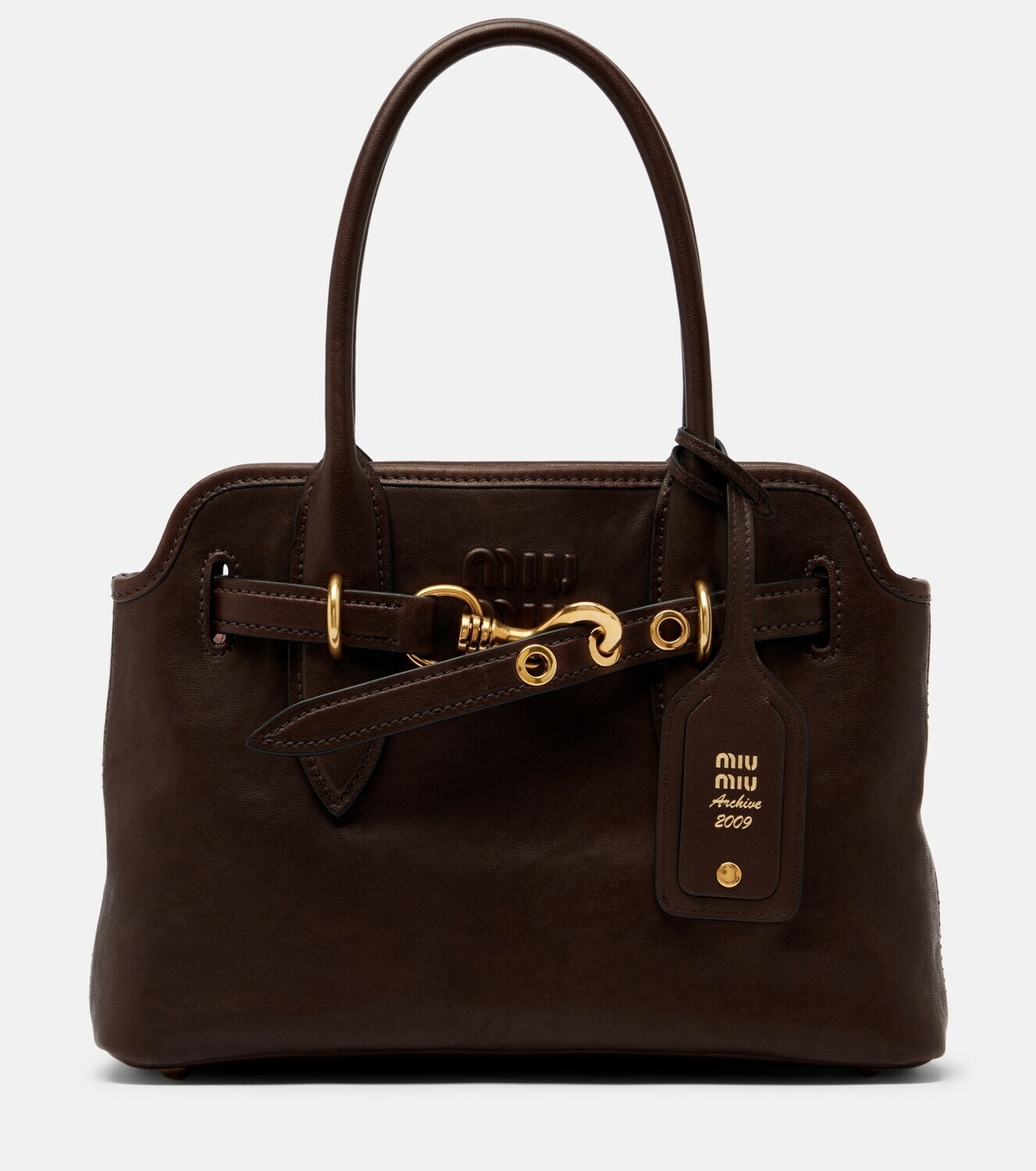 Miu Miu Aventure leather shoulder bag