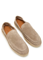 Aurélien Beachside Suede Espadrille Loafers Grey