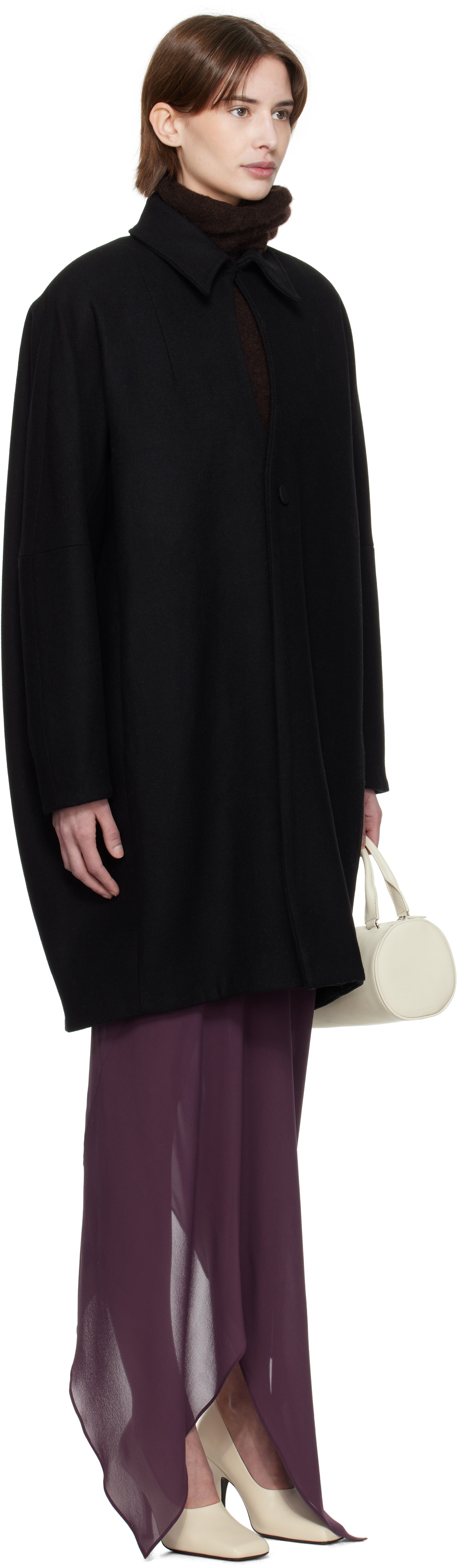 AARON ESH Black Keyhole Coat