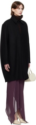 AARON ESH Black Keyhole Coat