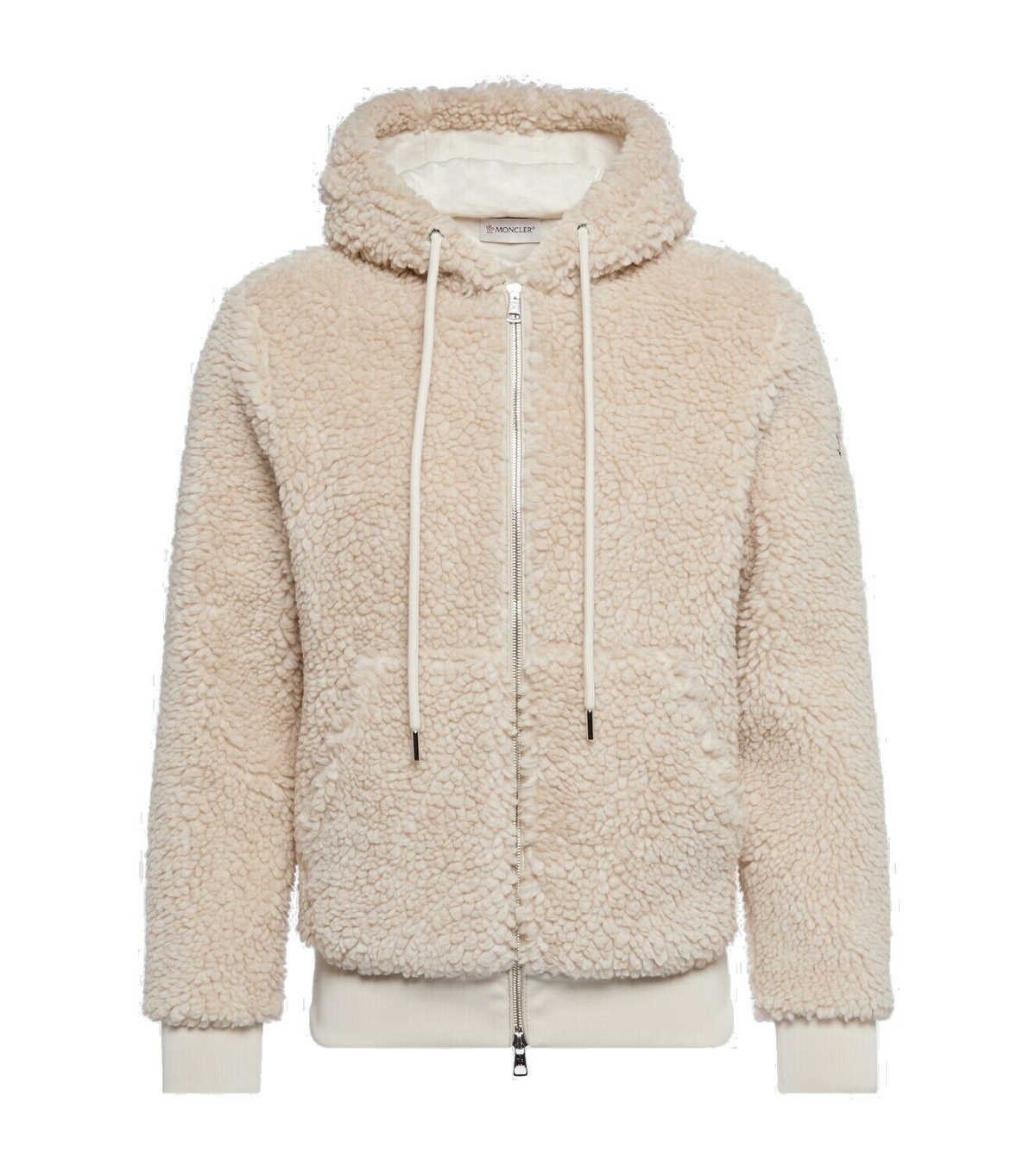 Moncler Wool-blend zip-up hoodie Moncler