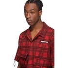 Off-White Red Check Voyager Short Sleeve Shirt