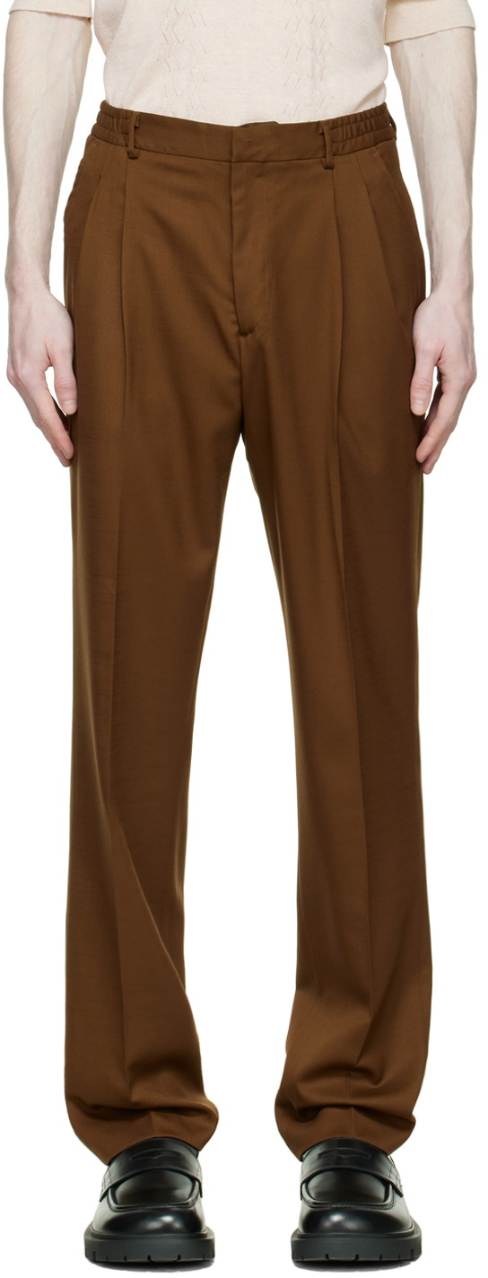 CMMN SWDN SSENSE Exclusive Brown Trousers CMMN SWDN