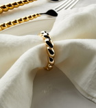 L'Objet x Jessica McCormack set of 4 knotted metal napkin rings