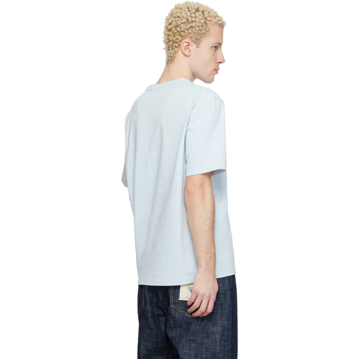 Maison Kitsuné Blue Barista Fox Relax T-shirt
