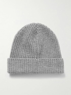 CELINE - Logo-Embroidered Ribbed Cashmere Beanie