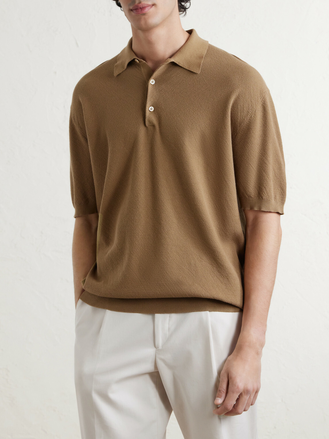 Boglioli - Cotton-Piqué Polo Shirt - Brown