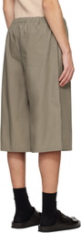 Rier Taupe Popeline Bermuda Shorts