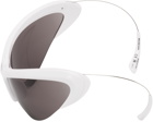 Balenciaga White Wire Cat Sunglasses