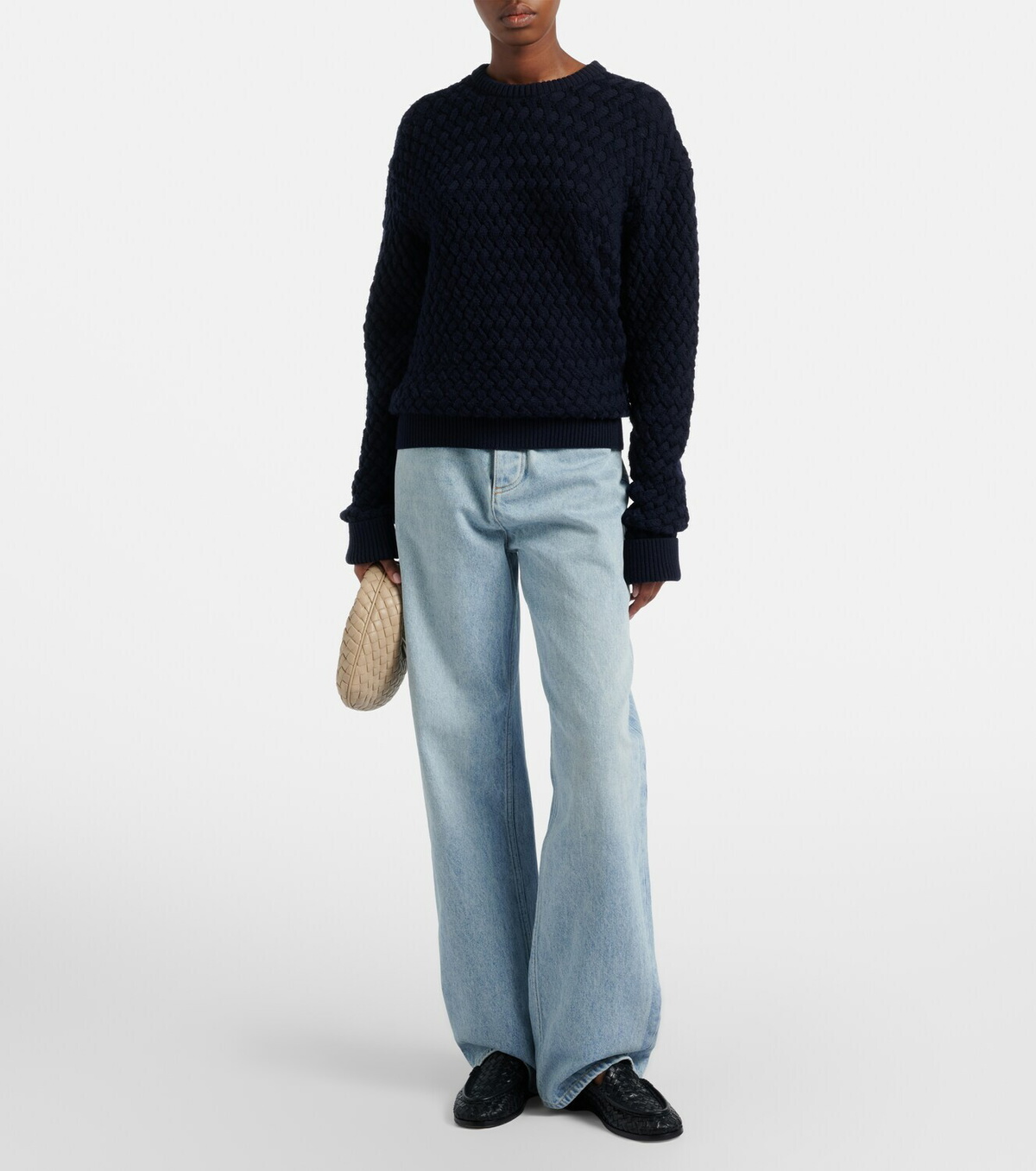 Bottega Veneta Silenzio Intrecciato leather loafers
