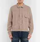 Remi Relief - Ramie, Linen and Wool-Blend Trucker Jacket - Beige