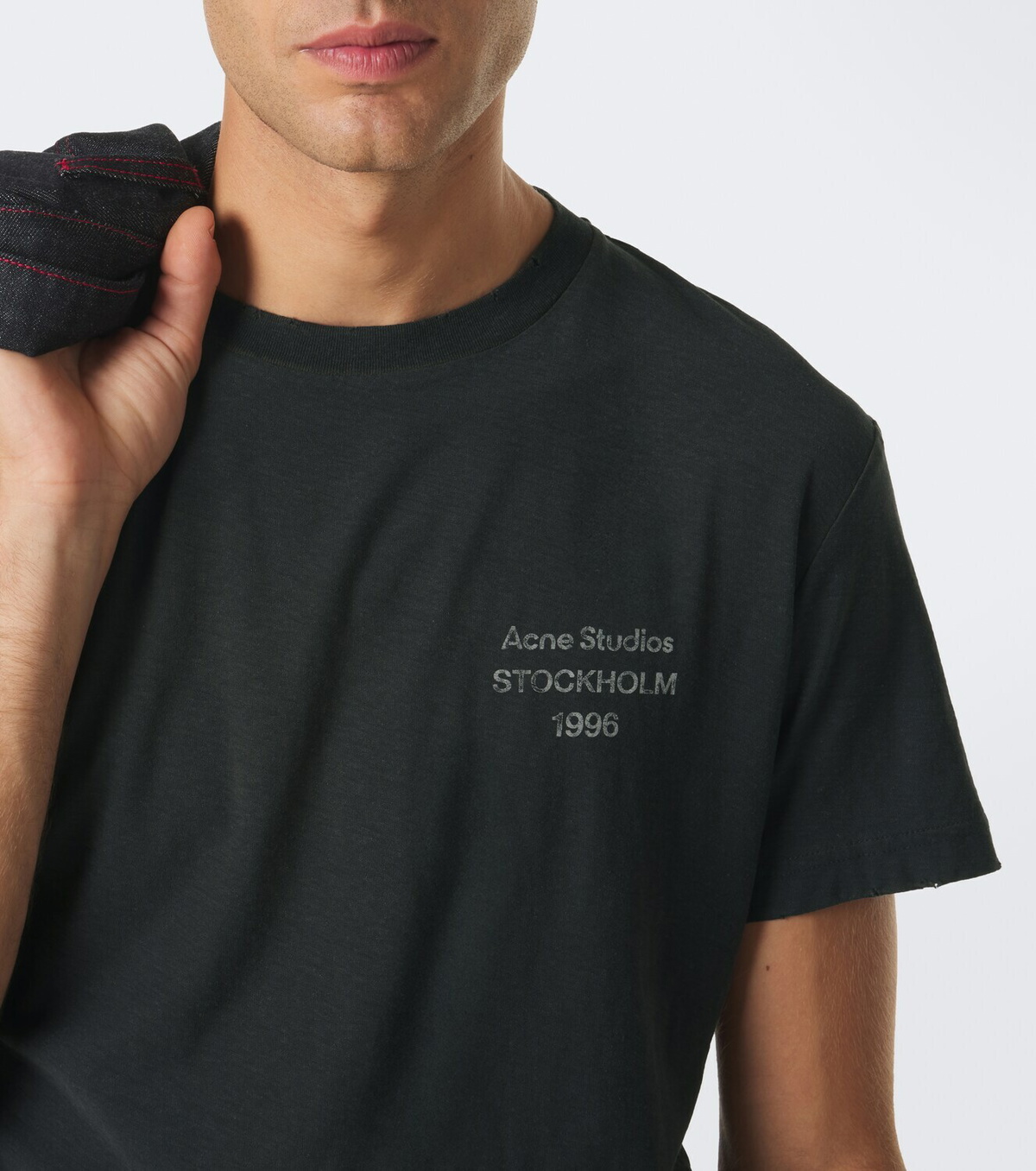 Acne Studios Logo cotton-blend jersey T-shirt