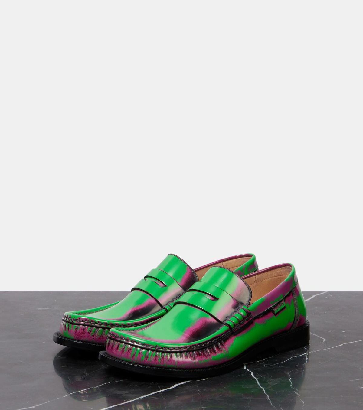 Loewe Campo leather loafers
