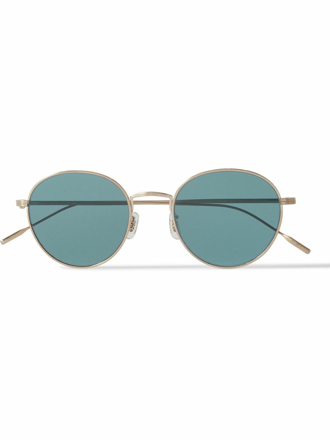 Oliver Peoples - Altair Round-Frame Gold-Tone Polarised Sunglasses