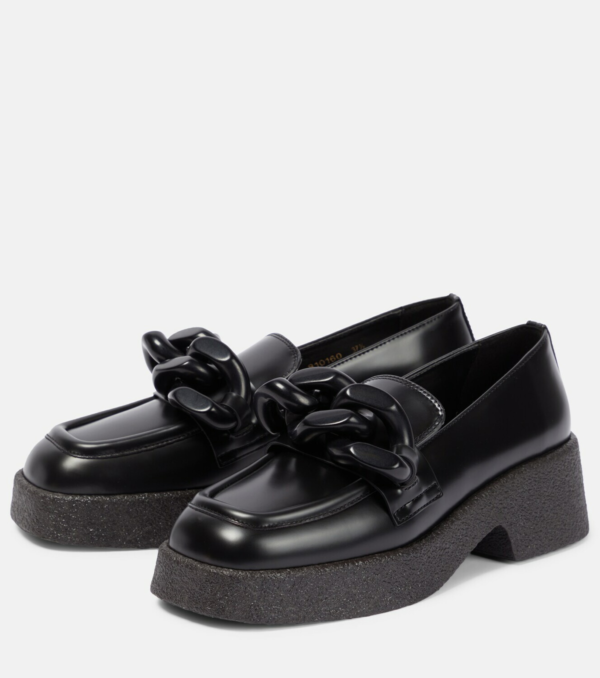 【STELLA MCCARTNEY】patent-leather platform loafers Stella McCartney Elyse Patent Alter Platform Sneaker Loafers