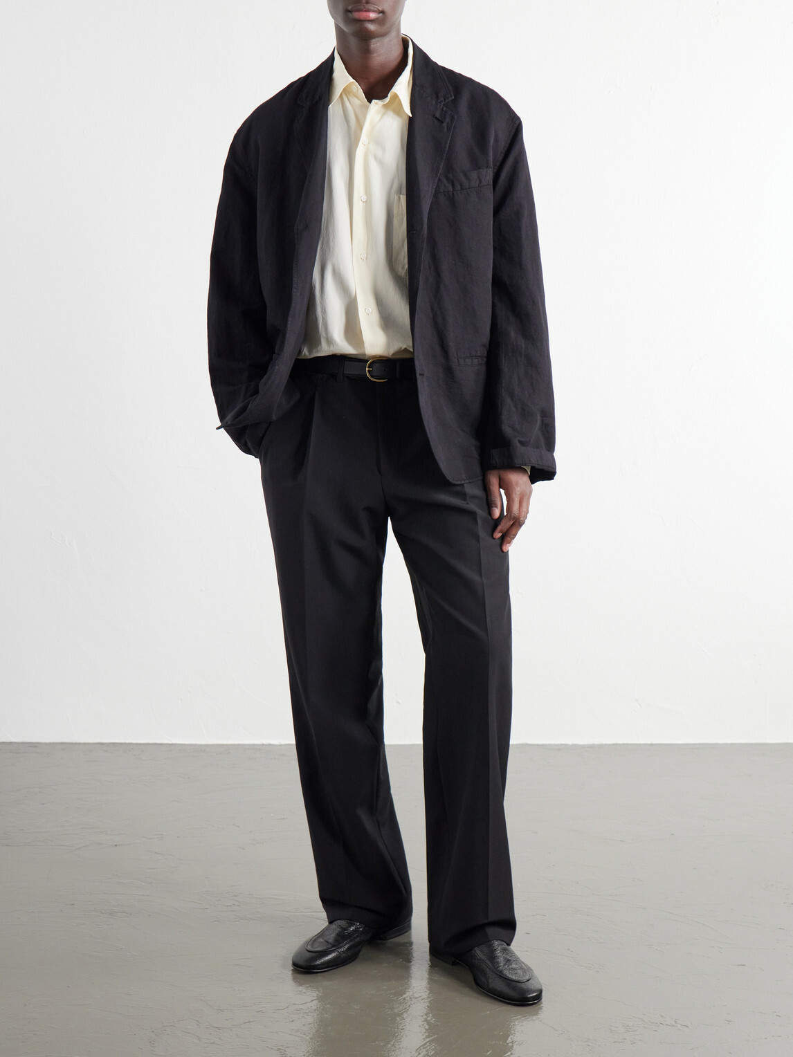 Kaptain Sunshine - Cotton and Silk-Blend Twill Shirt - Neutrals