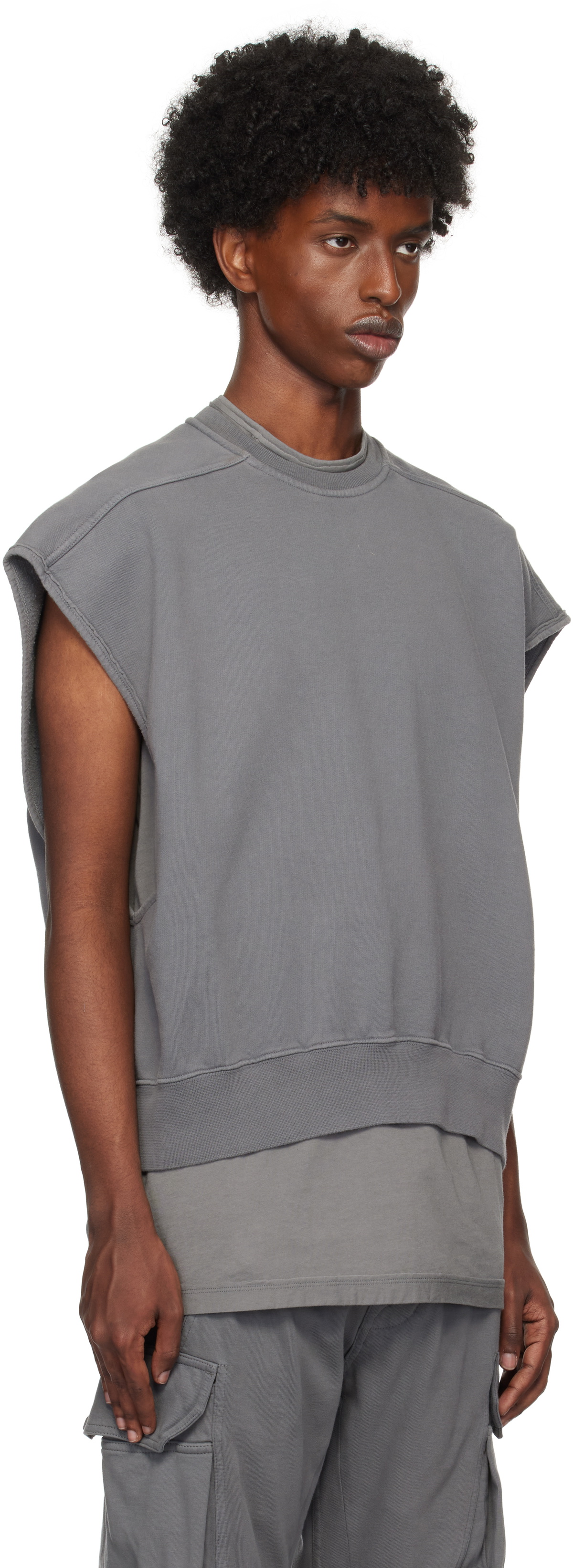 Rick Owens DRKSHDW Gray Porterville Jumbo Tatlin Sweatshirt Rick