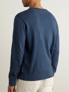 Polo Ralph Lauren - Logo-Embroidered Cotton-Jersey Sweatshirt - Blue