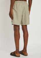 Fred Perry Logo-embroidered Shell Swim Shorts Grey