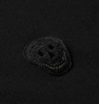 Alexander McQueen - Logo-Appliquéd Cotton-Piqué Polo Shirt - Black