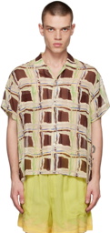 Bode Brown Ripple Shirt