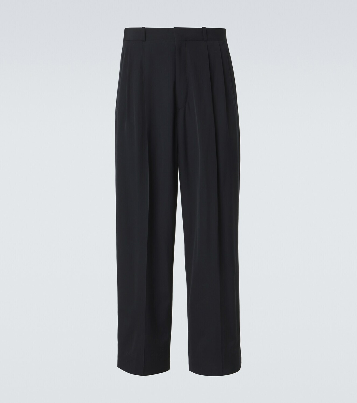 A.Presse Wool-blend wide-leg pants