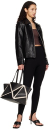 Nanushka Black Origami Tote