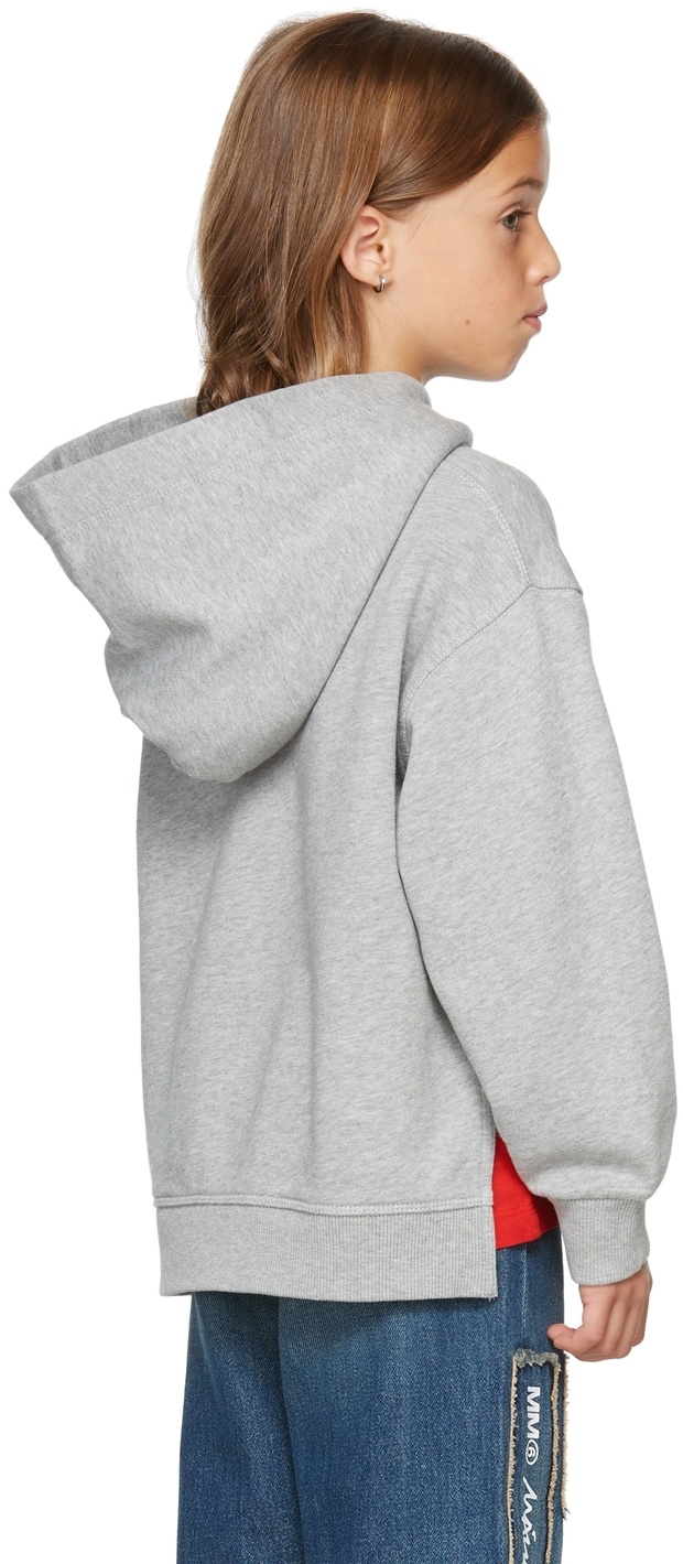 MM6 Maison Margiela Kids Reverse Logo Pullover Hoodie MM6 Maison