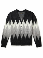 Beams Plus - Jacquard-Knit Cardigan - Black