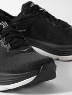 Hoka One One - Gaviota 5 Rubber-Trimmed Mesh Running Sneakers - Black
