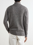 Altea - Wool and Cashmere-Blend Mouliné Rollneck Sweater - Brown