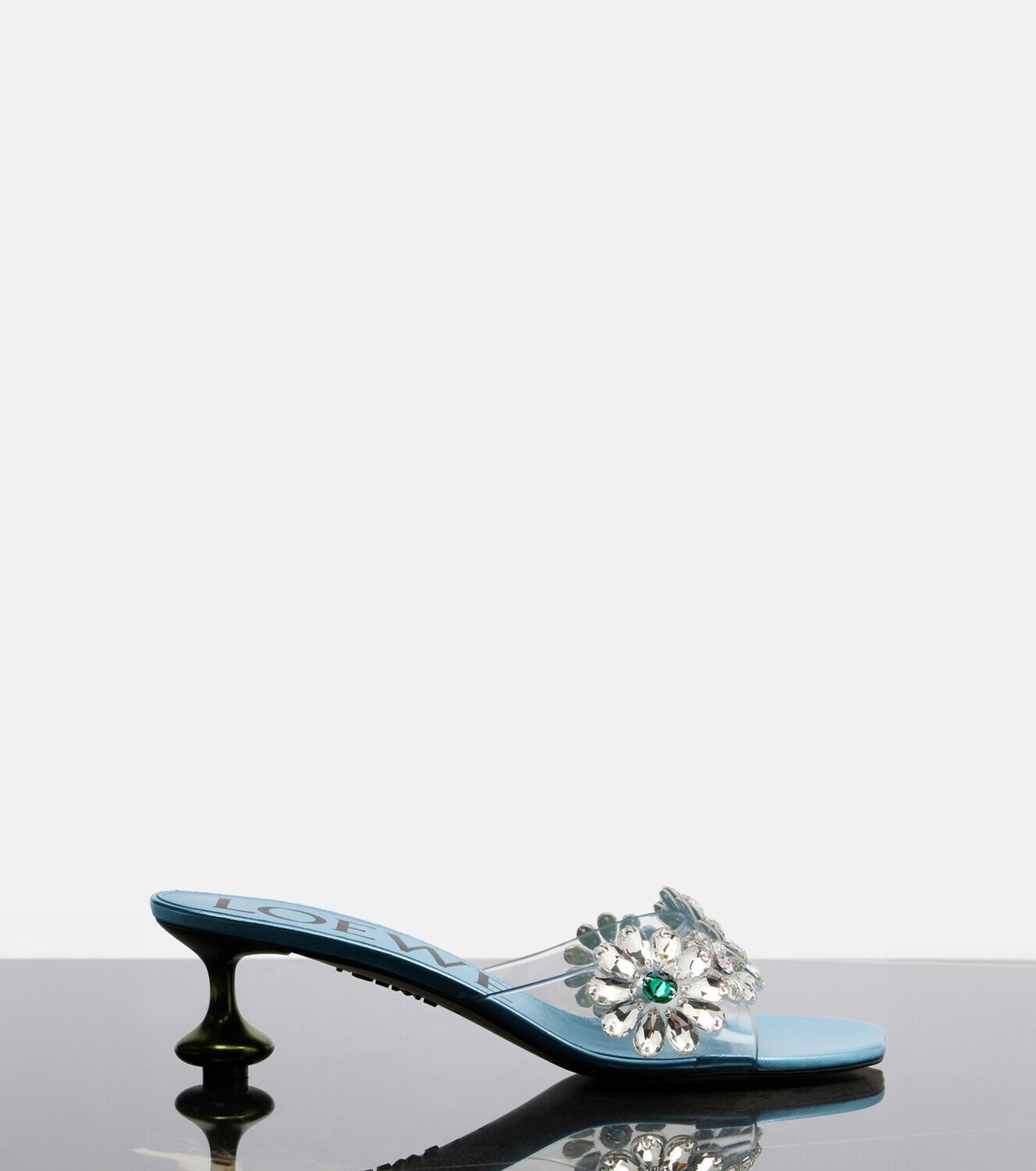 Loewe Paula's Ibiza Toy Crystal Flowers mules