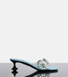 Loewe Paula's Ibiza Toy Crystal Flowers mules