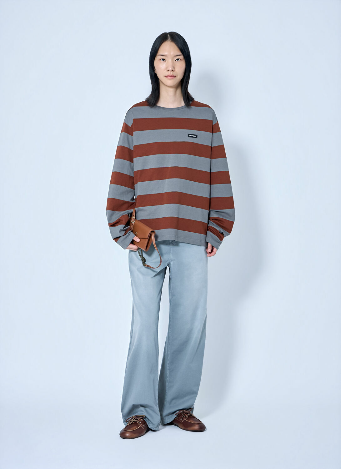 Miu Miu Striped Jersey T-Shirt