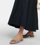 Valentino Garavani VLogo leather slingback flats