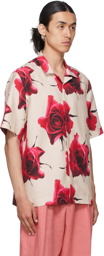 Paul Smith Beige & Pink Monarch Rose Short Sleeve Shirt